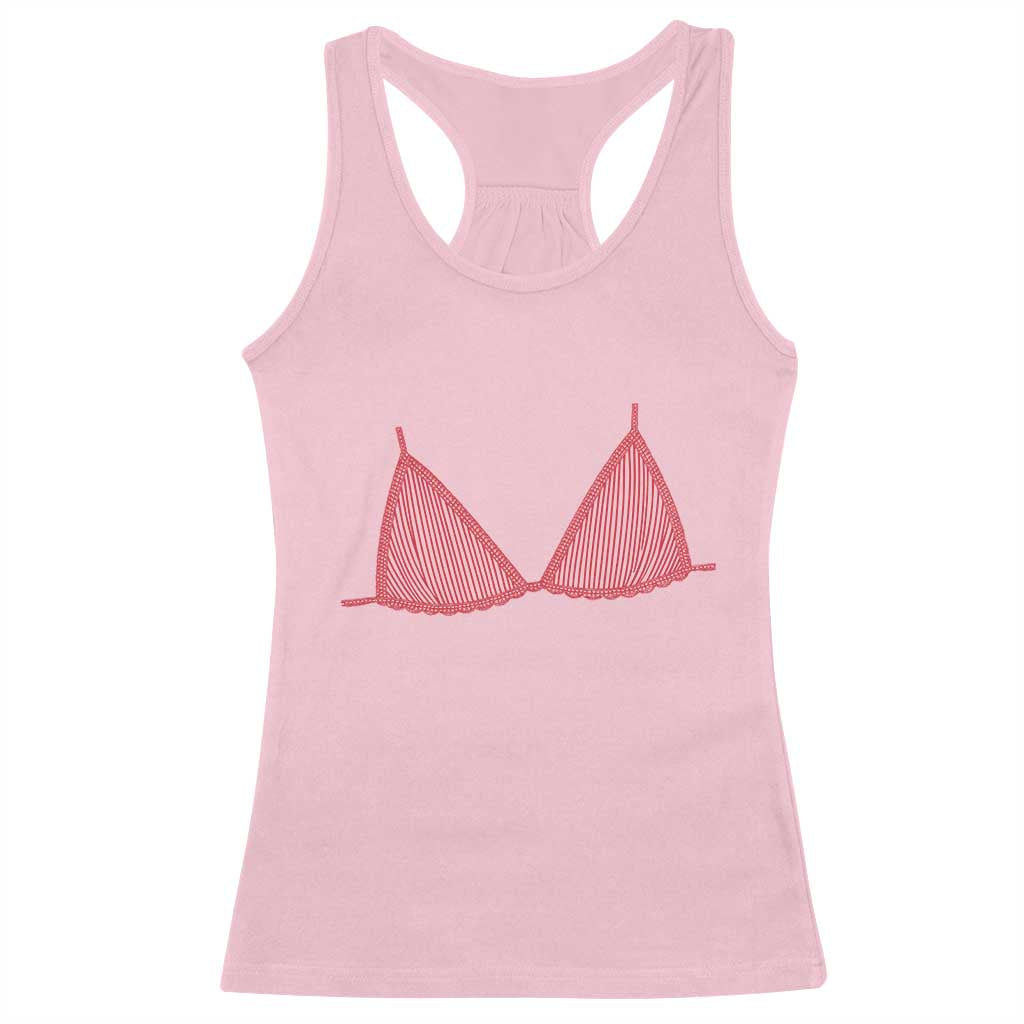 Coastal Bikini Racerback Tank Top Girls Trip Matching Beach Weekend TS14 Light Pink Print Your Wear