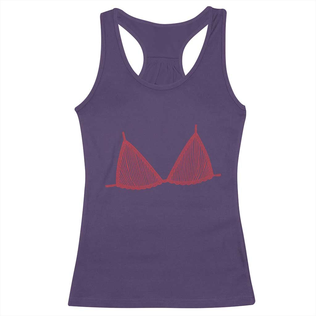 Coastal Bikini Racerback Tank Top Girls Trip Matching Beach Weekend TS14 Purple Print Your Wear