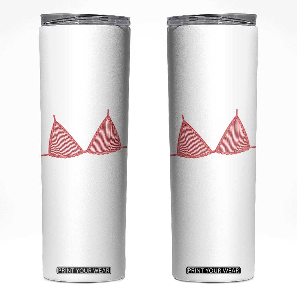 Coastal Bikini Skinny Tumbler Girls Trip Matching Beach Weekend TS14 White Print Your Wear