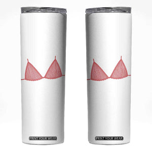 Coastal Bikini Skinny Tumbler Girls Trip Matching Beach Weekend TS14 White Print Your Wear