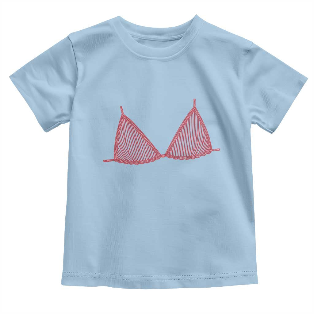 Coastal Bikini Toddler T Shirt Girls Trip Matching Beach Weekend TS14 Light Blue Print Your Wear