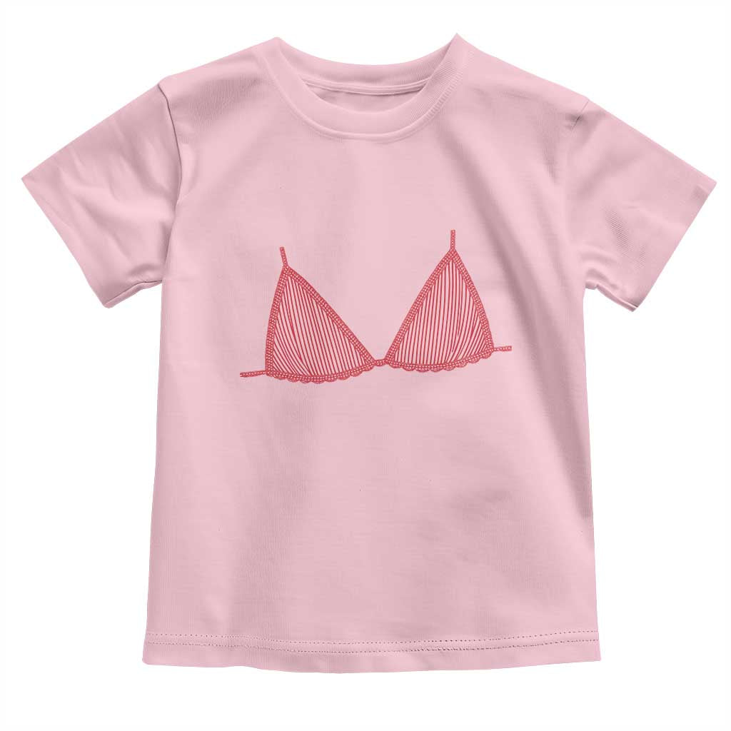 Coastal Bikini Toddler T Shirt Girls Trip Matching Beach Weekend TS14 Light Pink Print Your Wear