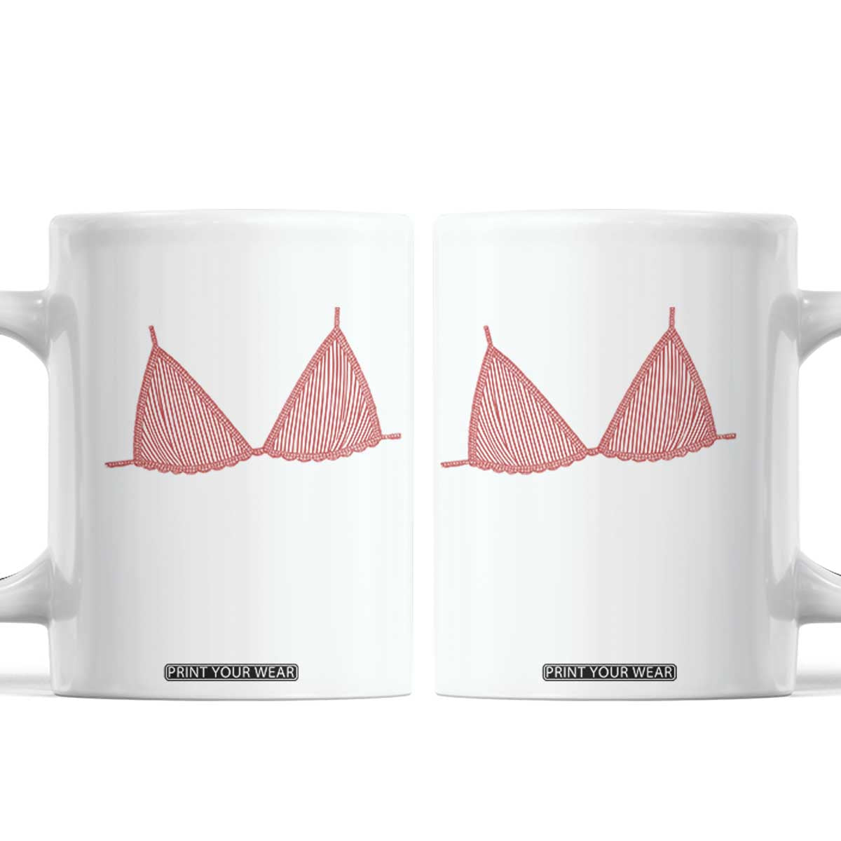 Coastal Bikini Coffee Mug Girls Trip Matching Beach Weekend TS14 White Print Your Wear