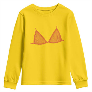 Coastal Bikini Youth Sweatshirt Girls Trip Matching Beach Weekend TS14 Daisy Print Your Wear