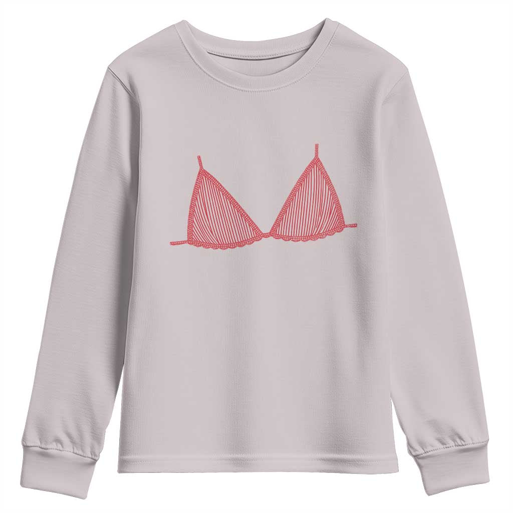 Coastal Bikini Youth Sweatshirt Girls Trip Matching Beach Weekend TS14 Ice Gray Print Your Wear