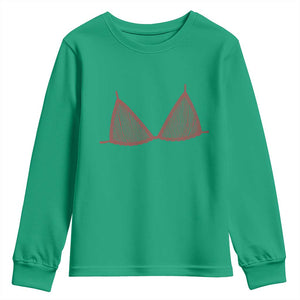 Coastal Bikini Youth Sweatshirt Girls Trip Matching Beach Weekend TS14 Irish Green Print Your Wear