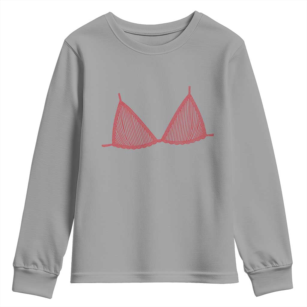 Coastal Bikini Youth Sweatshirt Girls Trip Matching Beach Weekend TS14 Sport Gray Print Your Wear