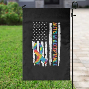 Autism Acceptance Garden Flag US Flag Ribbon Support Neurodiversity TS14 Print Your Wear