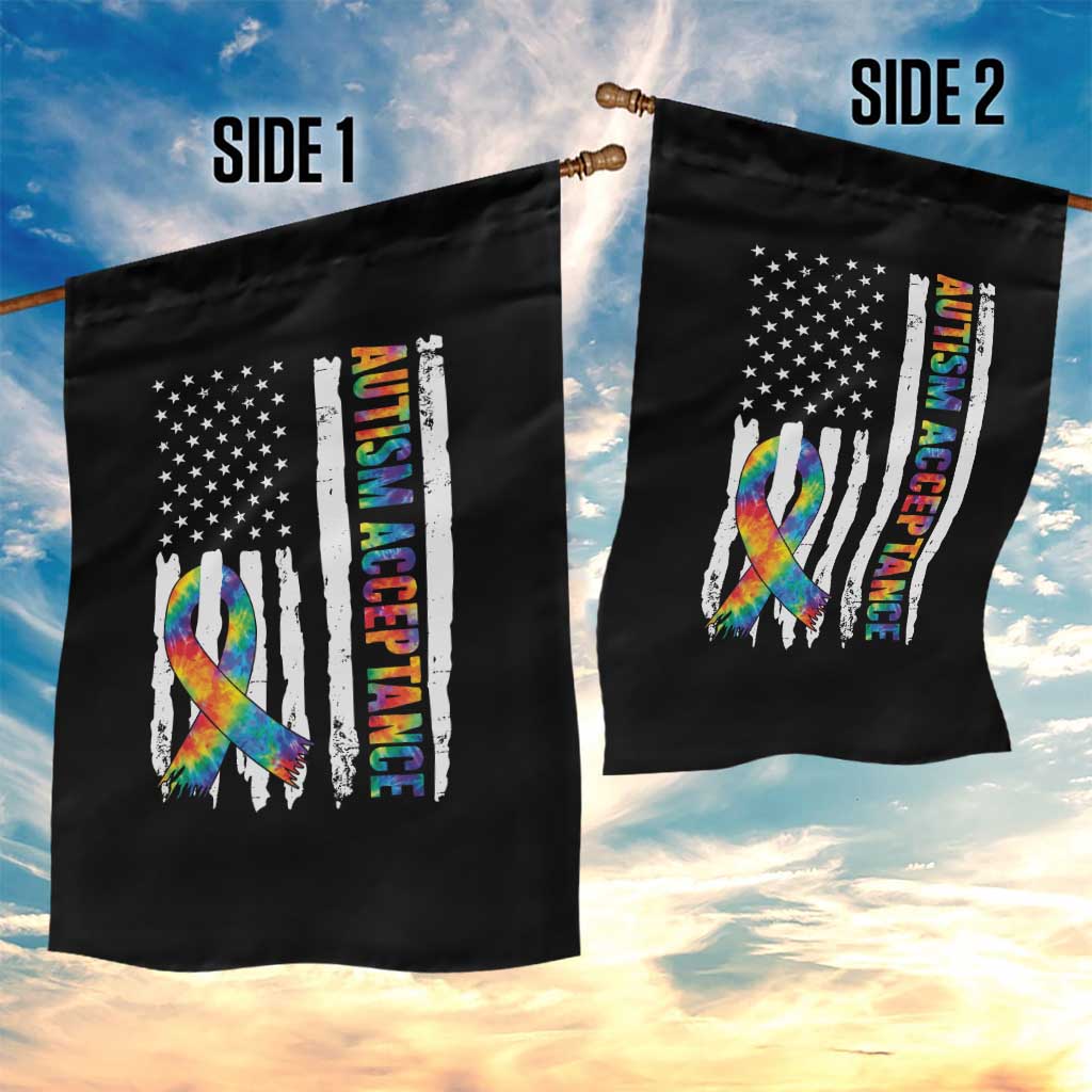 Autism Acceptance Garden Flag US Flag Ribbon Support Neurodiversity TS14 Print Your Wear