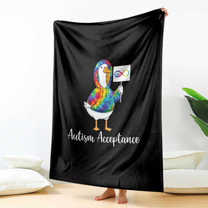 Autism Acceptance Throw Blanket Accept Understand Love Support Neurodivergent TS14 Print Your Wear