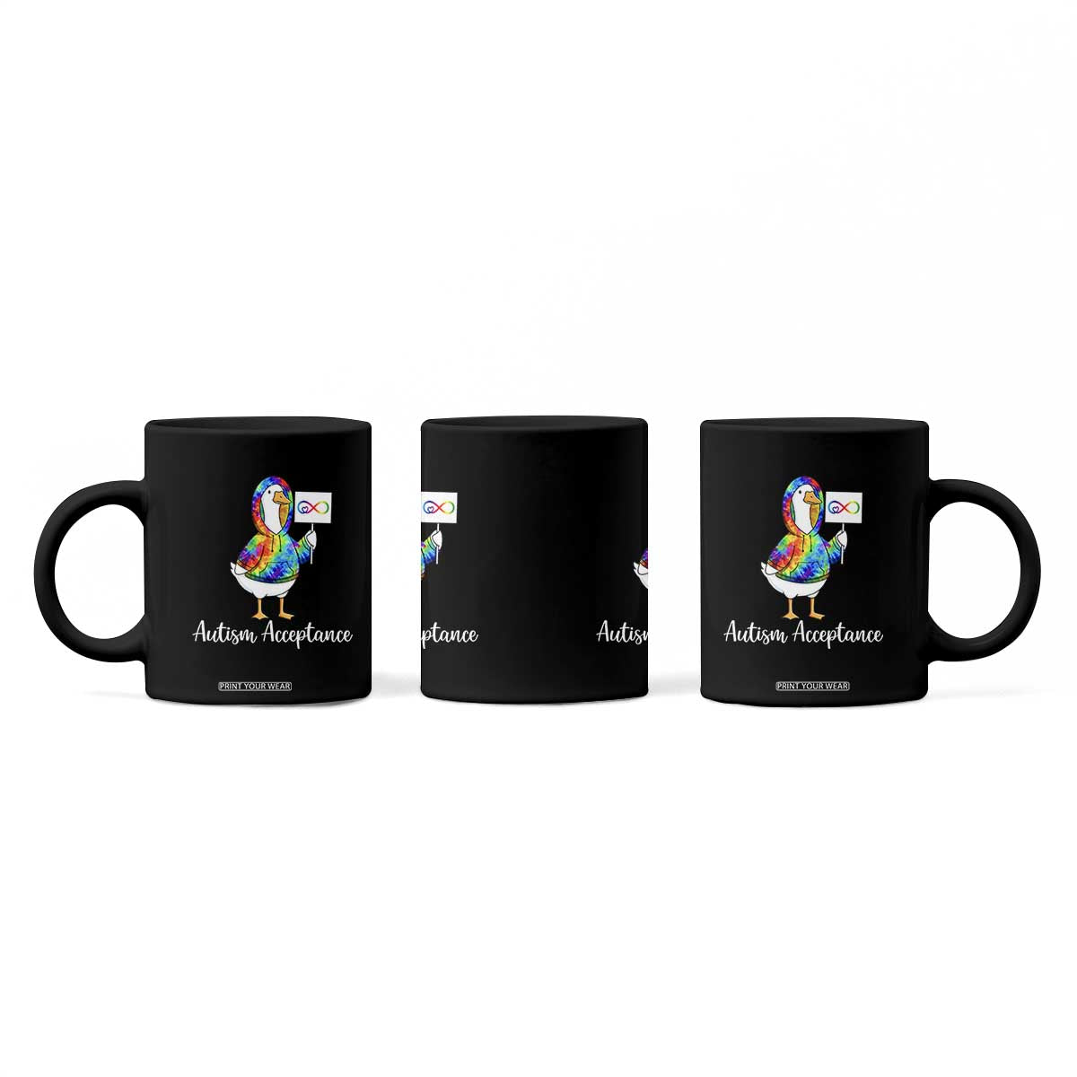Autism Acceptance Coffee Mug Accept Understand Love Support Neurodivergent TS14 Print Your Wear
