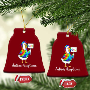 Autism Acceptance Ceramic Ornament Accept Understand Love Support Neurodivergent TS14 Print Your Wear