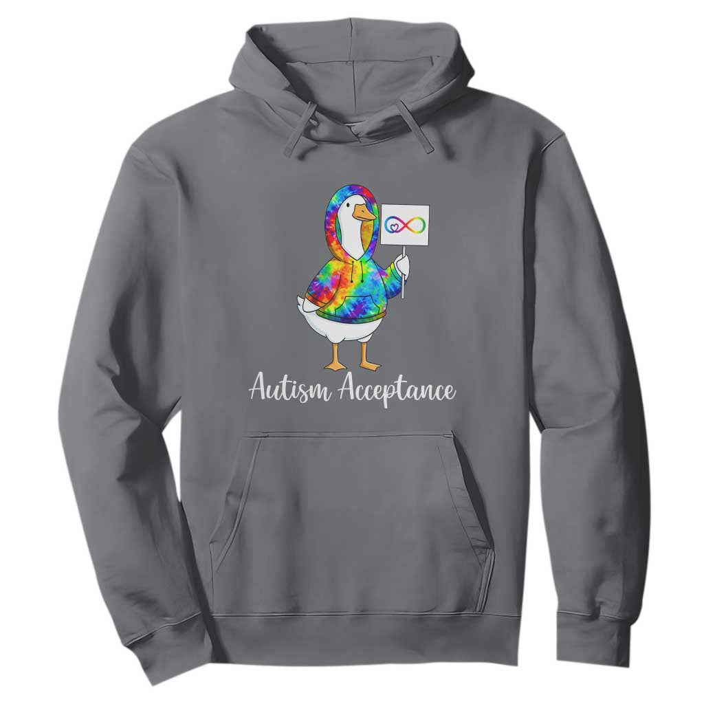 Autism Acceptance Hoodie Accept Understand Love Support Neurodivergent TS14 Charcoal Print Your Wear