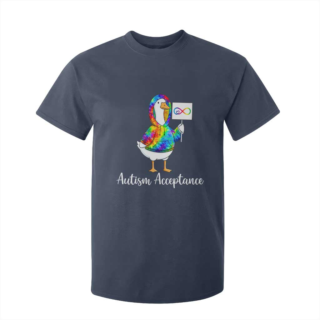 Autism Acceptance T Shirt For Kid Accept Understand Love Support Neurodivergent TS14 Navy Print Your Wear