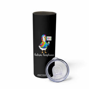 Autism Acceptance Skinny Tumbler Accept Understand Love Support Neurodivergent TS14 Print Your Wear