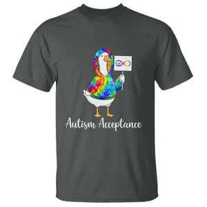 Autism Acceptance T Shirt Accept Understand Love Support Neurodivergent TS14 Dark Heather Print Your Wear
