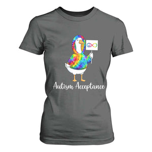 Autism Acceptance T Shirt For Women Accept Understand Love Support Neurodivergent TS14 Dark Heather Print Your Wear