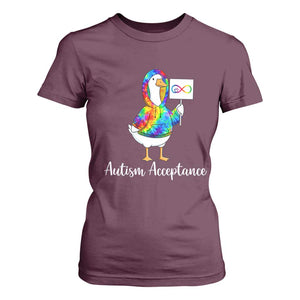 Autism Acceptance T Shirt For Women Accept Understand Love Support Neurodivergent TS14 Maroon Print Your Wear