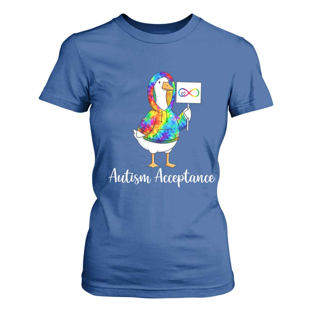 Autism Acceptance T Shirt For Women Accept Understand Love Support Neurodivergent TS14 Royal Blue Print Your Wear