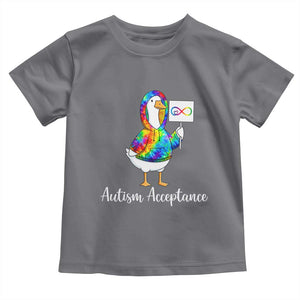 Autism Acceptance Toddler T Shirt Accept Understand Love Support Neurodivergent TS14 Charcoal Print Your Wear