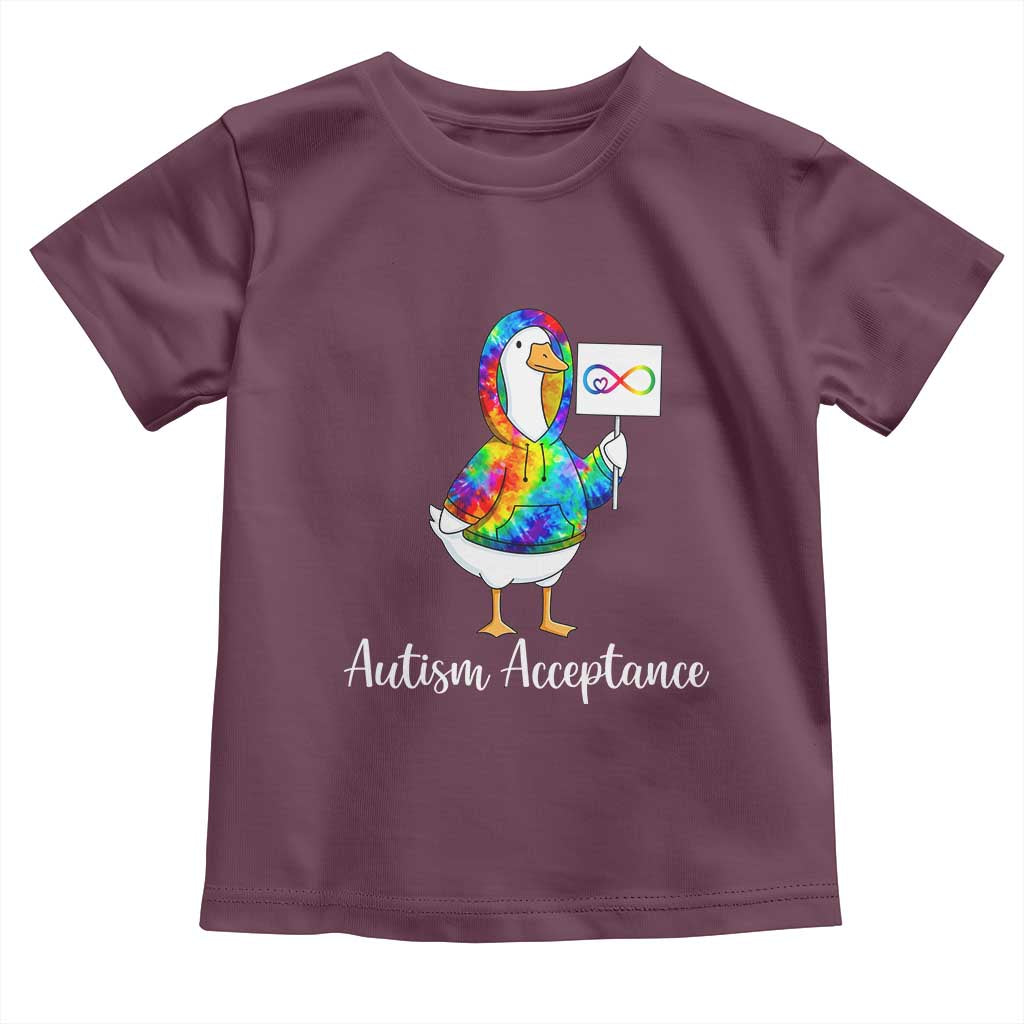 Autism Acceptance Toddler T Shirt Accept Understand Love Support Neurodivergent TS14 Maroon Print Your Wear