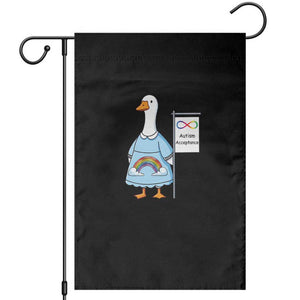 Autism Acceptance Garden Flag Neurodivergent Awareness Silly Goose Support TS14 Black Print Your Wear