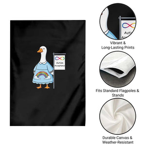 Autism Acceptance Garden Flag Neurodivergent Awareness Silly Goose Support TS14 Print Your Wear