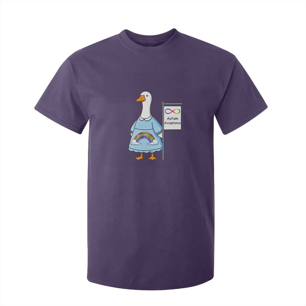Autism Acceptance T Shirt For Kid Neurodivergent Awareness Silly Goose Support TS14 Purple Print Your Wear