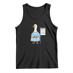 Autism Acceptance Tank Top Neurodivergent Awareness Silly Goose Support TS14 Black Print Your Wear