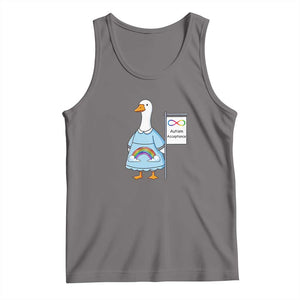 Autism Acceptance Tank Top Neurodivergent Awareness Silly Goose Support TS14 Deep Heather Print Your Wear