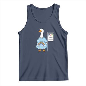 Autism Acceptance Tank Top Neurodivergent Awareness Silly Goose Support TS14 Navy Print Your Wear