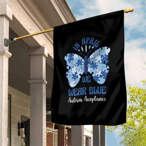 Autism Acceptance Garden Flag In April We Wear Blue Special Education Teacher TS14 Print Your Wear