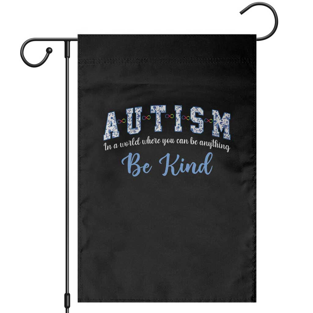 Autism Awareness Garden Flag Neurodivergent Pride Infinity Symbol Support TS14 Black Print Your Wear