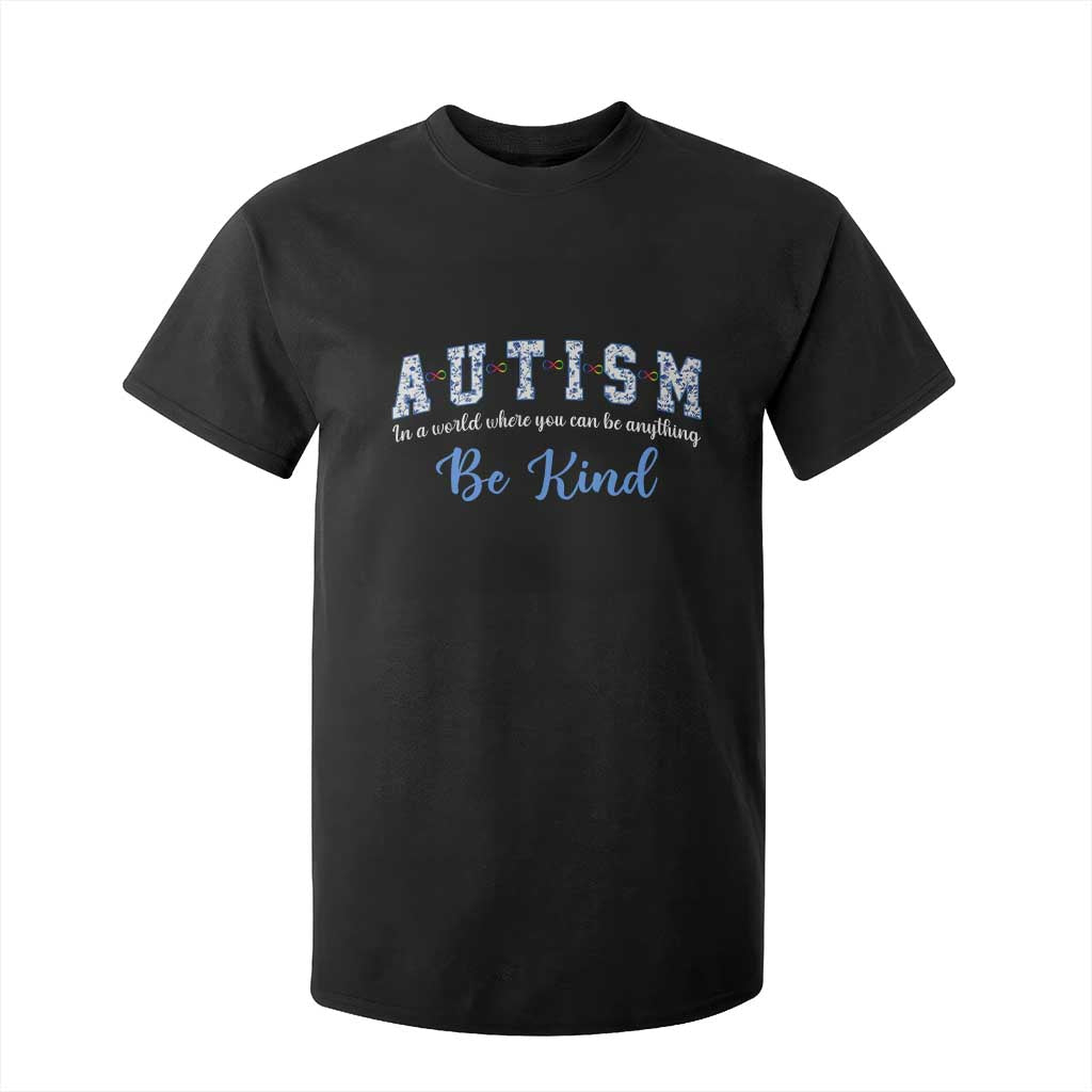 Autism Awareness T Shirt For Kid Neurodivergent Pride Infinity Symbol Support TS14 Black Print Your Wear