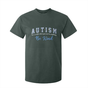 Autism Awareness T Shirt For Kid Neurodivergent Pride Infinity Symbol Support TS14 Dark Forest Green Print Your Wear