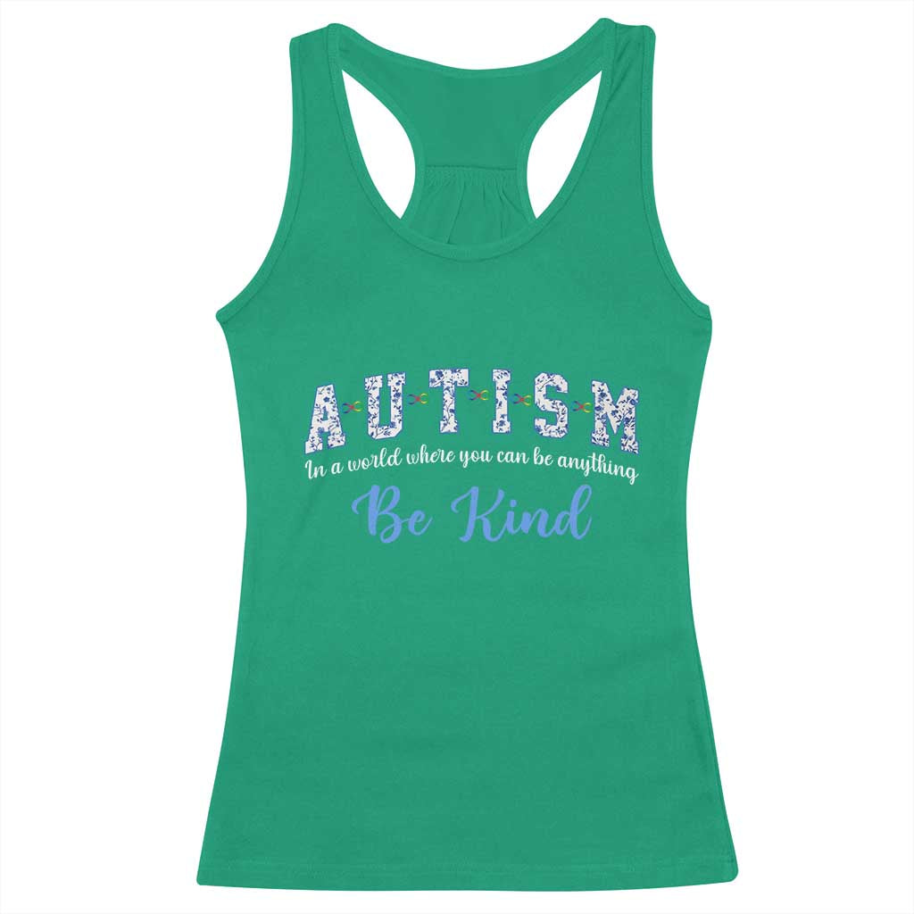 Autism Awareness Racerback Tank Top Neurodivergent Pride Infinity Symbol Support TS14 Irish Green Print Your Wear