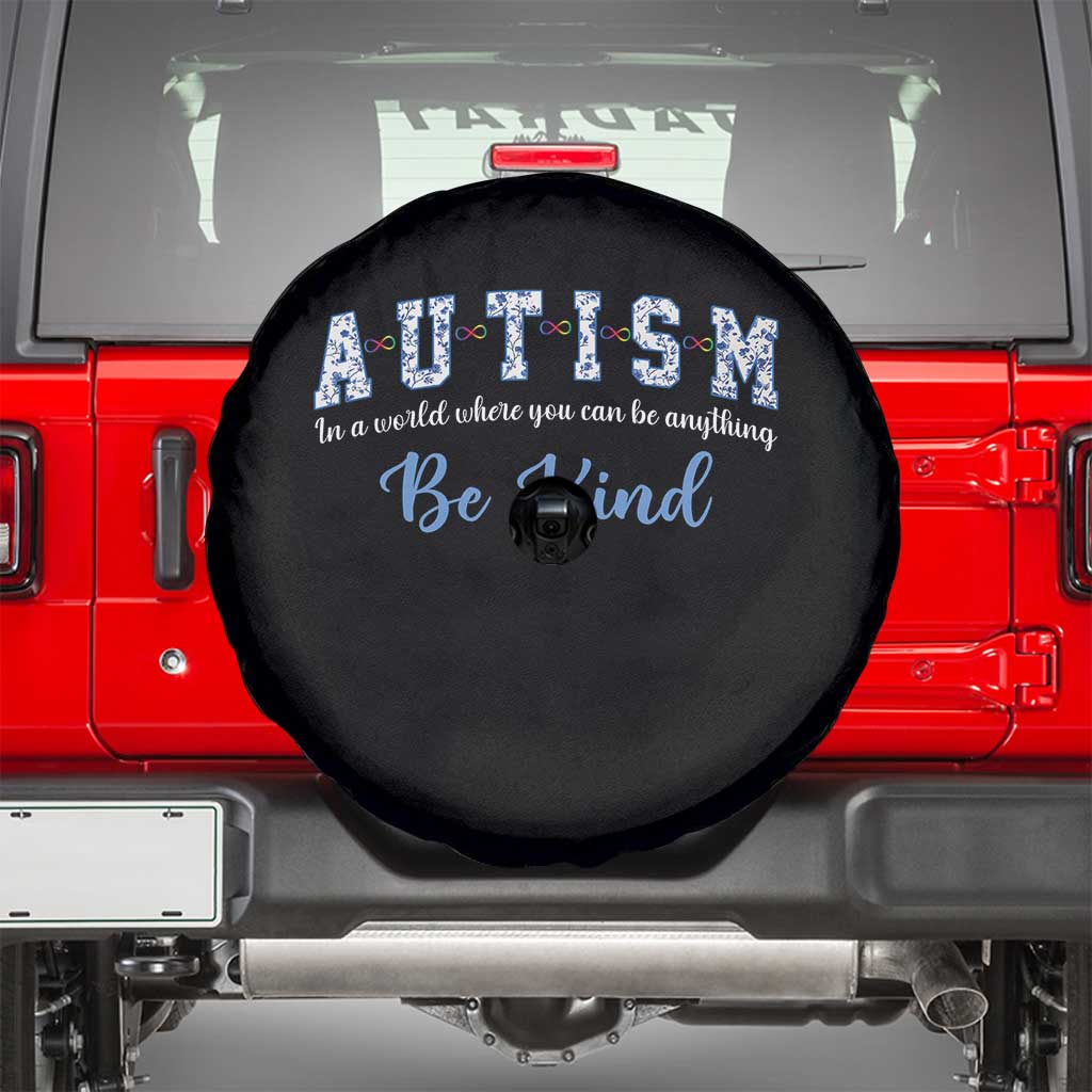 Autism Awareness Spare Tire Cover Neurodivergent Pride Infinity Symbol Support TS14 Black Print Your Wear