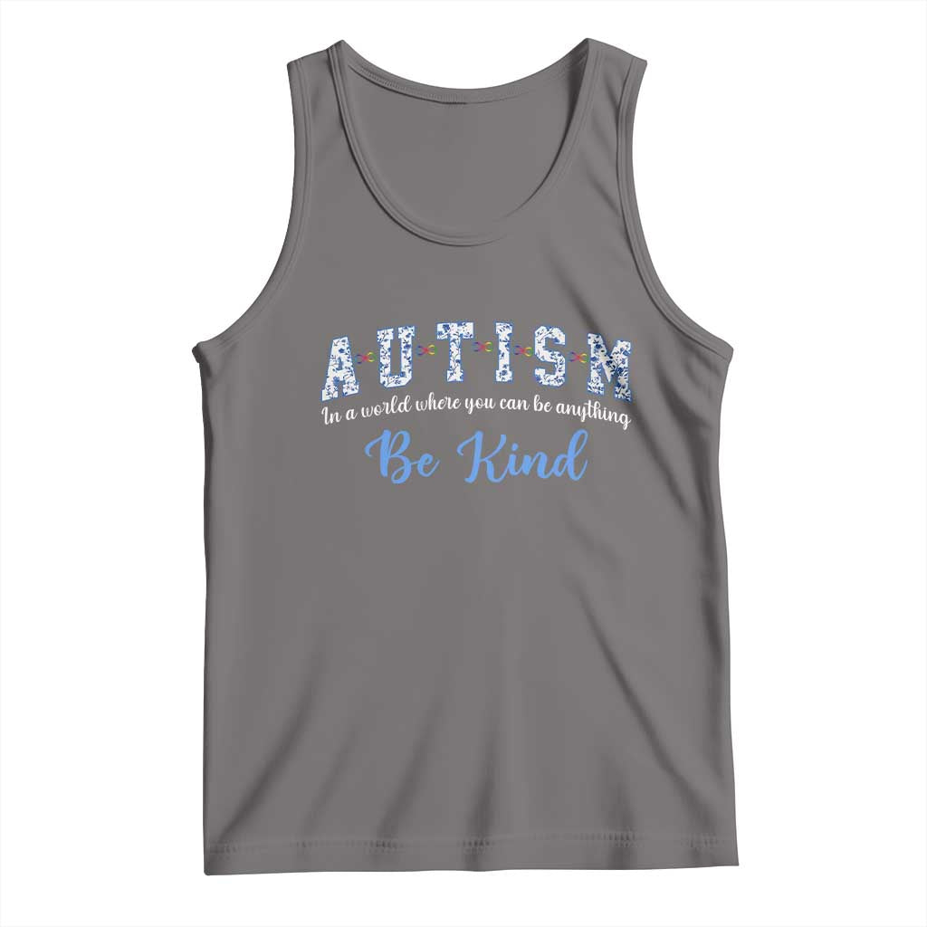 Autism Awareness Tank Top Neurodivergent Pride Infinity Symbol Support TS14 Deep Heather Print Your Wear