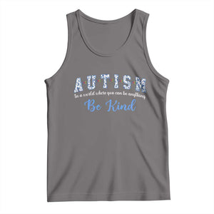 Autism Awareness Tank Top Neurodivergent Pride Infinity Symbol Support TS14 Deep Heather Print Your Wear
