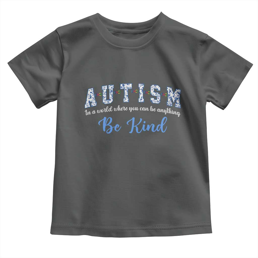 Autism Awareness Toddler T Shirt Neurodivergent Pride Infinity Symbol Support TS14 Dark Heather Print Your Wear