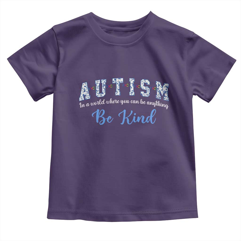 Autism Awareness Toddler T Shirt Neurodivergent Pride Infinity Symbol Support TS14 Purple Print Your Wear
