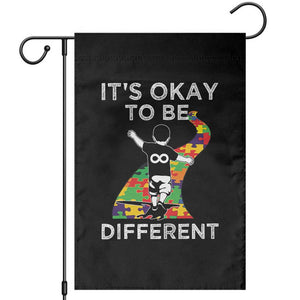 Autism Acceptance Garden Flag It's Okay To Be Different TS14 Black Print Your Wear