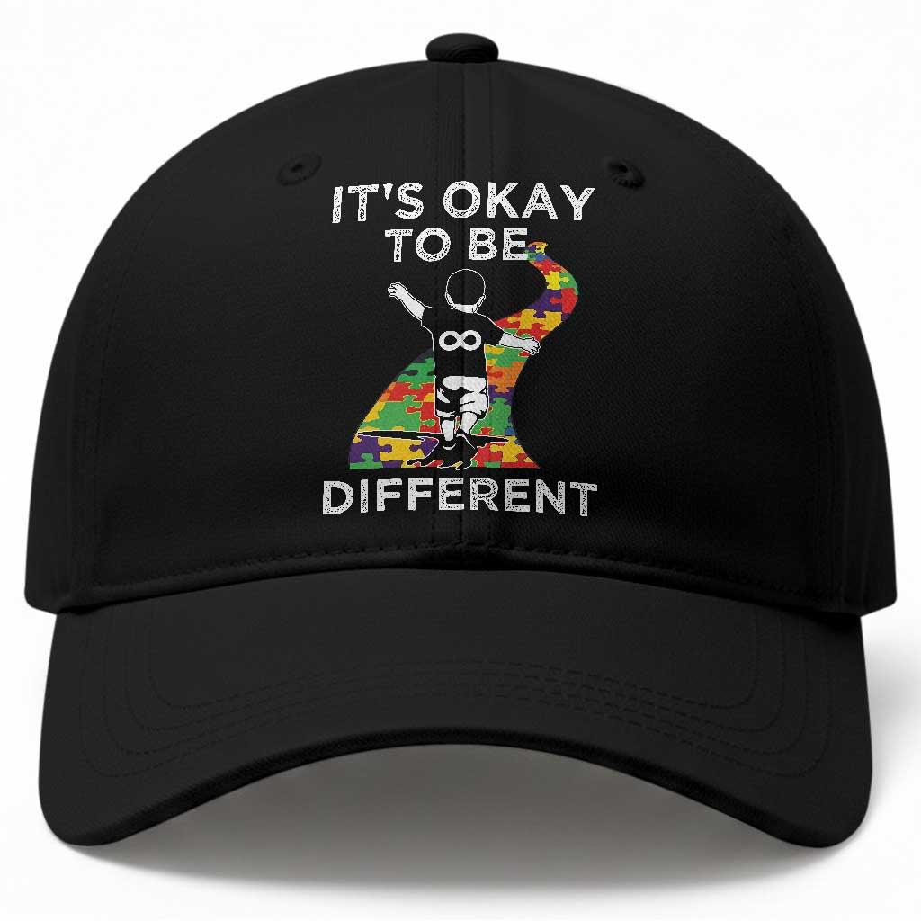 Autism Acceptance Baseball Cap It's Okay To Be Different TS14 Print Your Wear