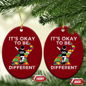 Autism Acceptance Ceramic Ornament It's Okay To Be Different TS14 Print Your Wear