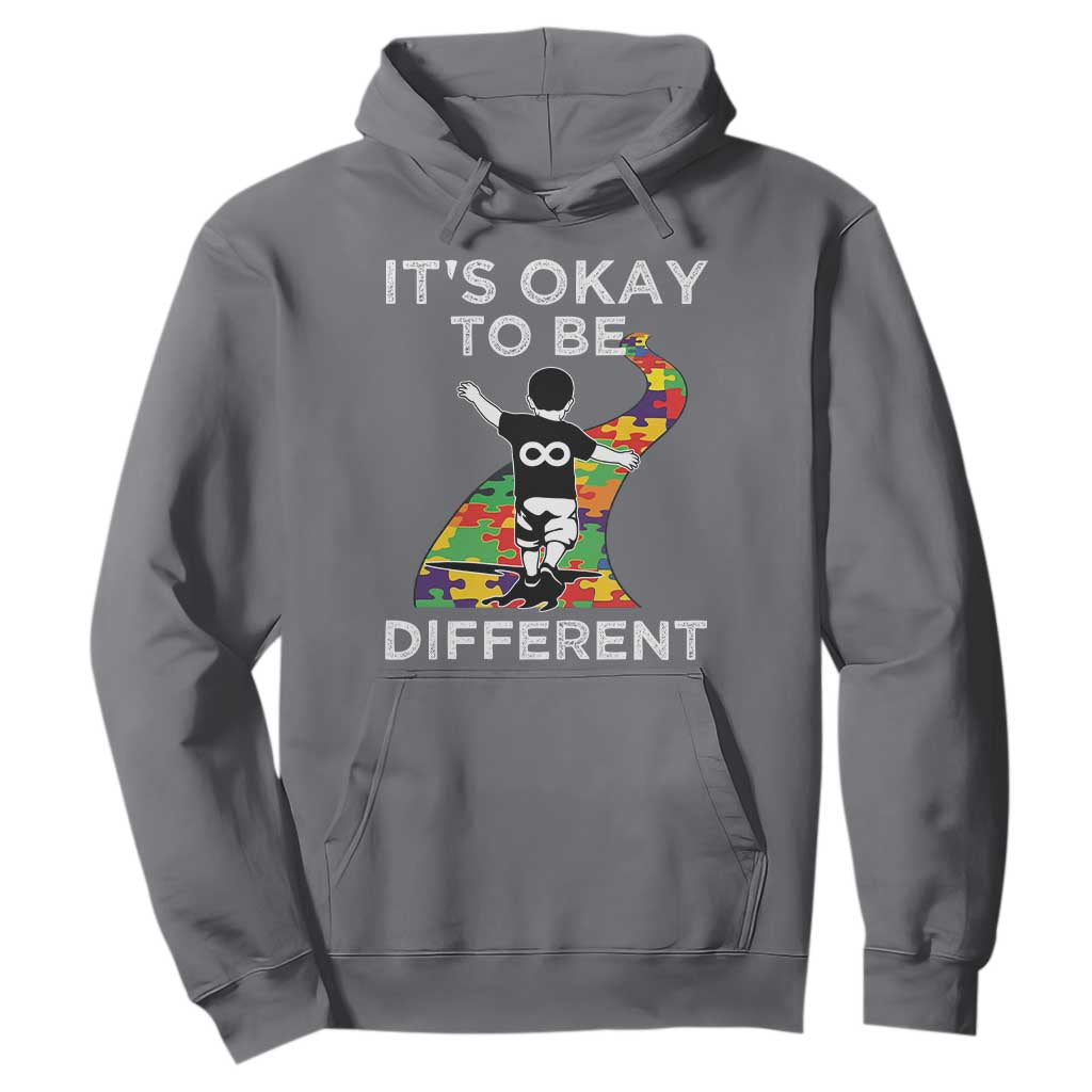 Autism Acceptance Hoodie It's Okay To Be Different TS14 Charcoal Print Your Wear