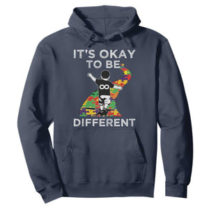 Autism Acceptance Hoodie It's Okay To Be Different TS14 Navy Print Your Wear