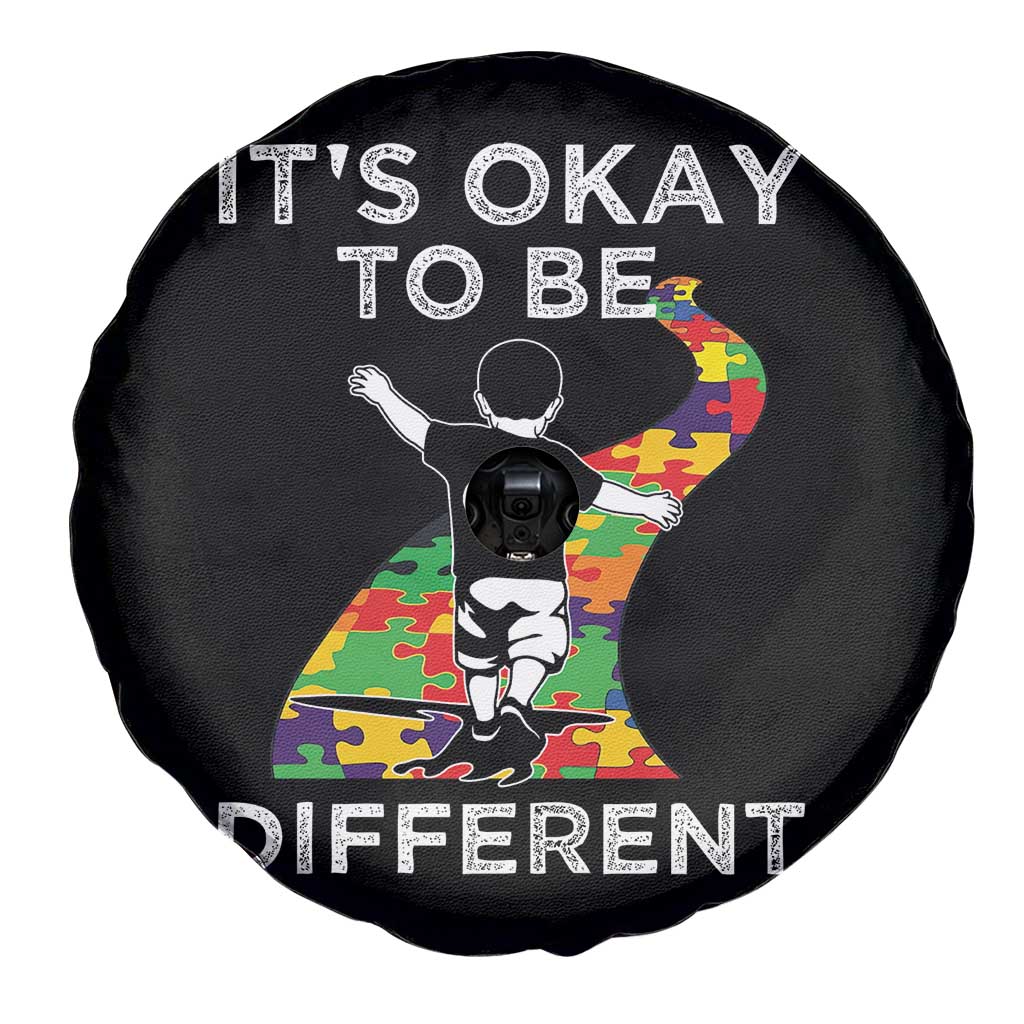Autism Acceptance Spare Tire Cover It's Okay To Be Different TS14 Print Your Wear
