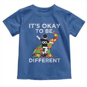 Autism Acceptance Toddler T Shirt It's Okay To Be Different TS14 Royal Blue Print Your Wear