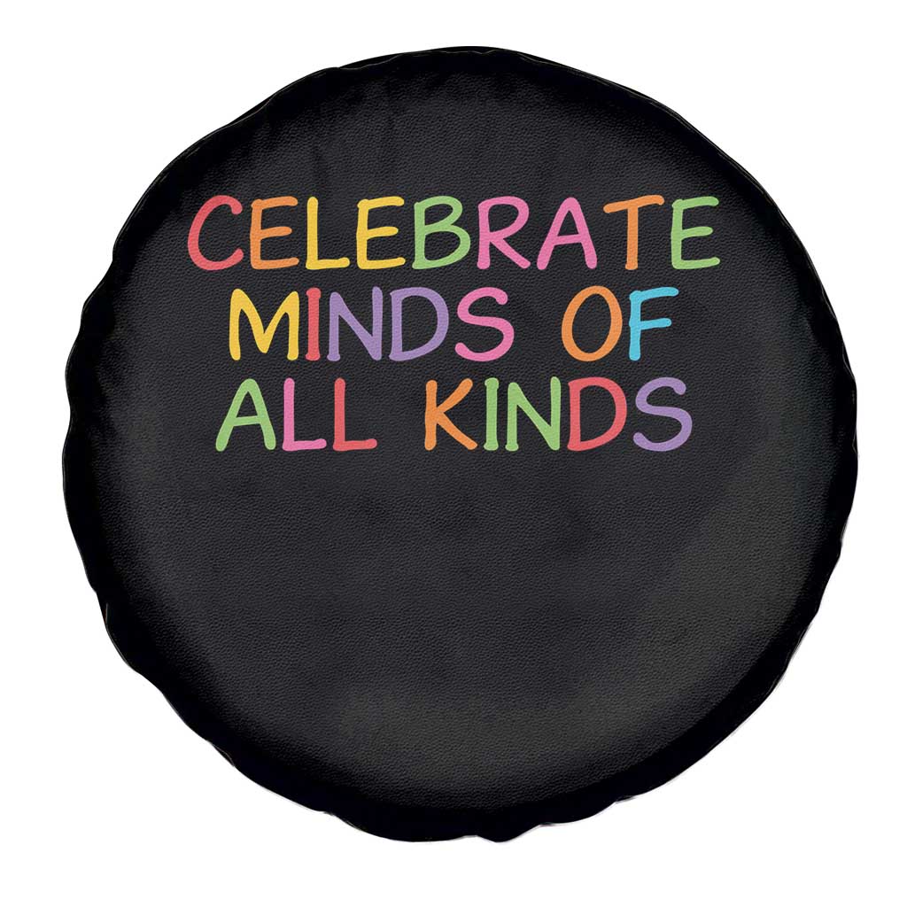 Autism Acceptance Spare Tire Cover Celebrate Minds of All Kinds TS14 Print Your Wear