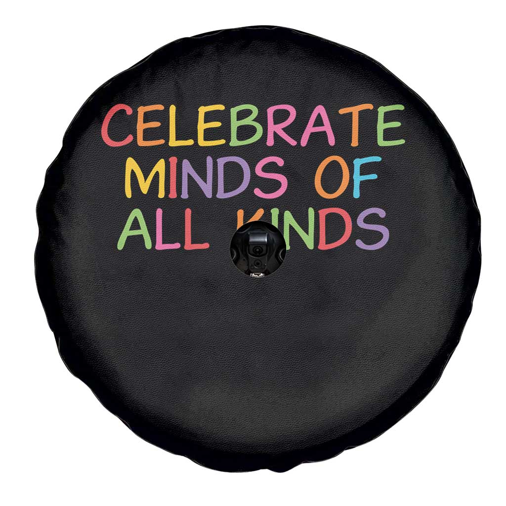 Autism Acceptance Spare Tire Cover Celebrate Minds of All Kinds TS14 Print Your Wear